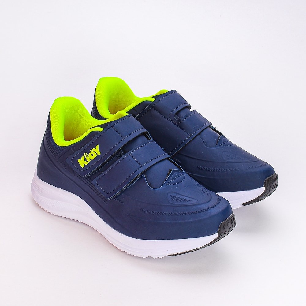 T.KIDY SUPER CONFORTO RESPITEC MARINHO/AMARELO NEON Kidy Azul 2