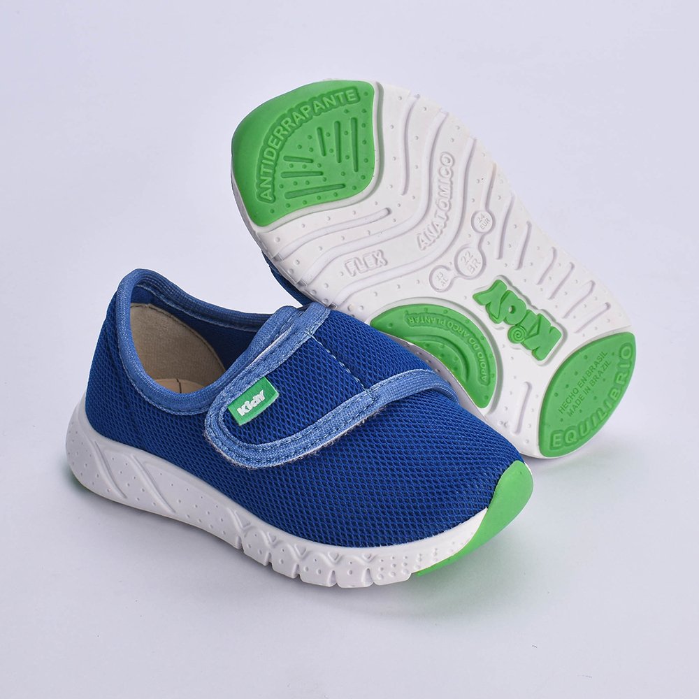 TENIS KIDY EQUILIBRIO AZUL ROYAL/VERDE Kidy Azul 2