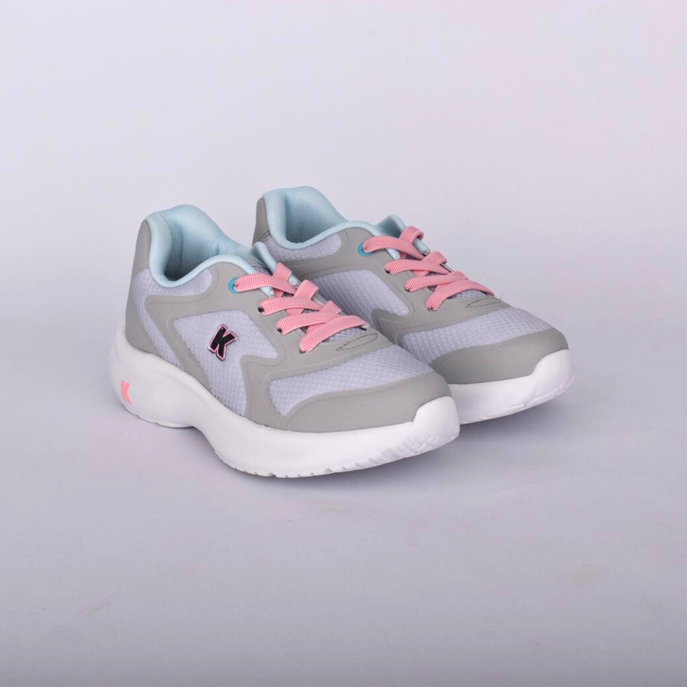 Tenis Kidy Nuvem Cinza e Rosa Cinza 2