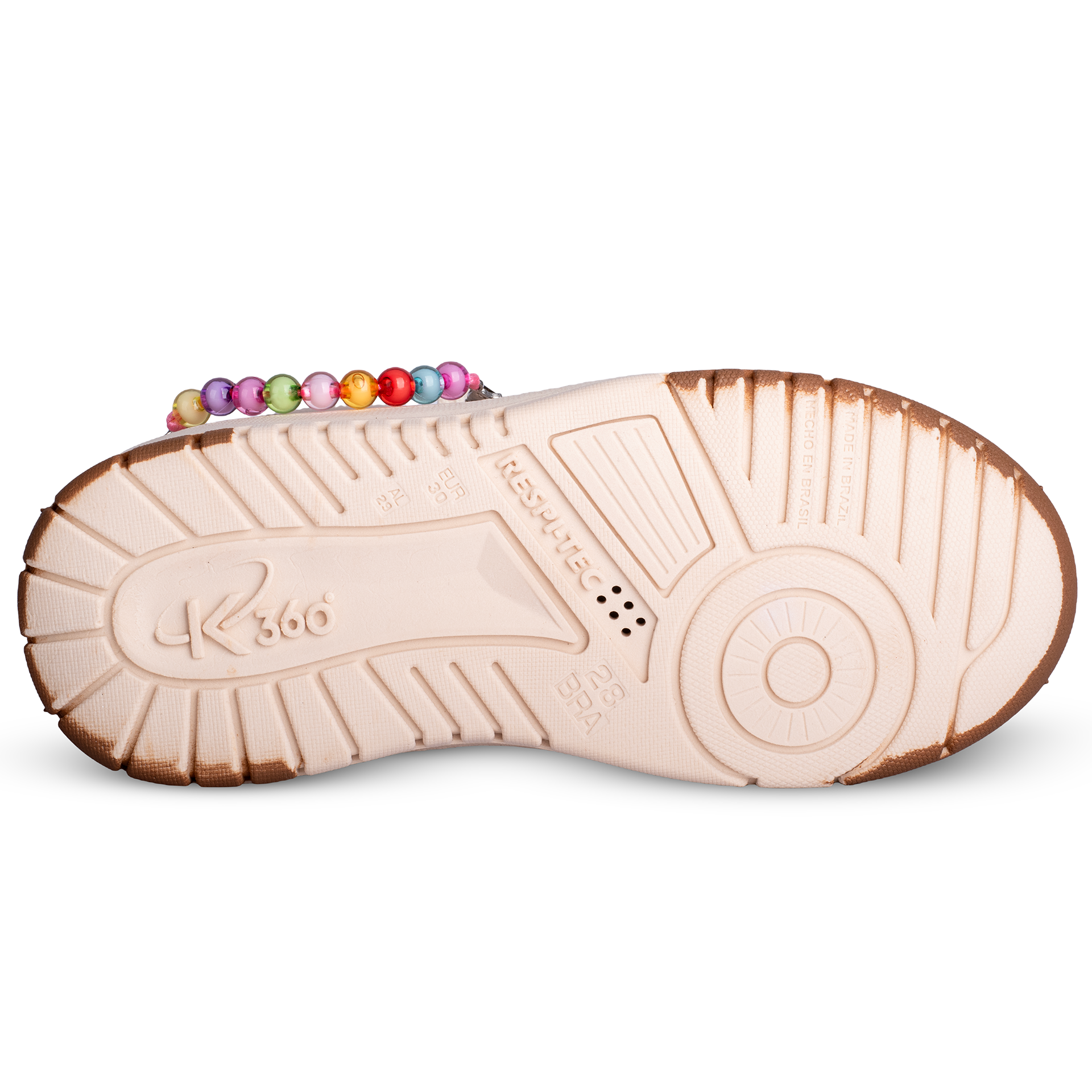 Tenis K360 Estiloso Respitec Marfim Bege 2