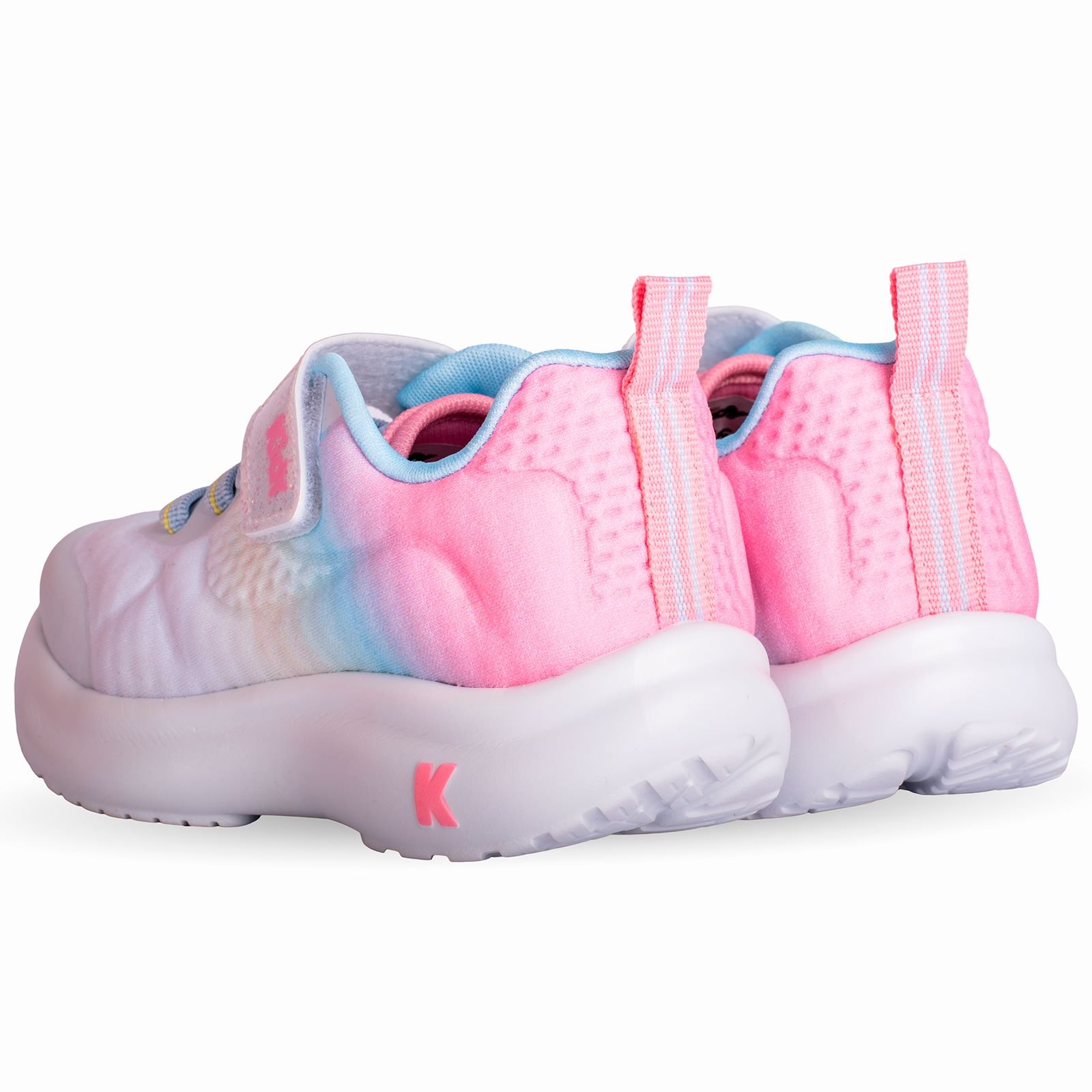 Tenis Kidy Nuvem Rosa Amarelo e Azul Branco 4