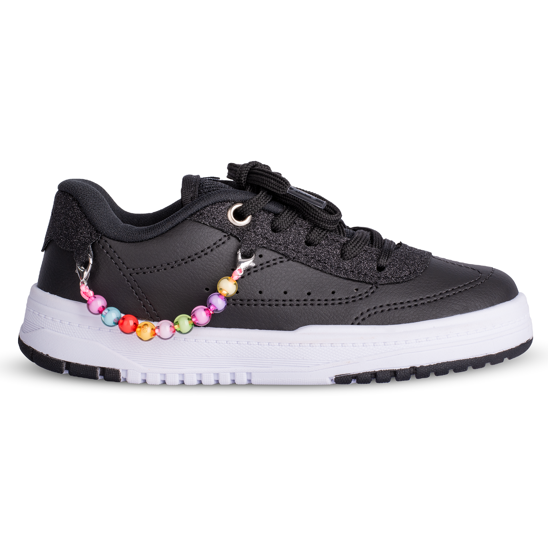 Tenis Infantil Menina Kidy K360 Respitec Preto Estiloso Leve Confortavel Respiravel Antiderrapante
