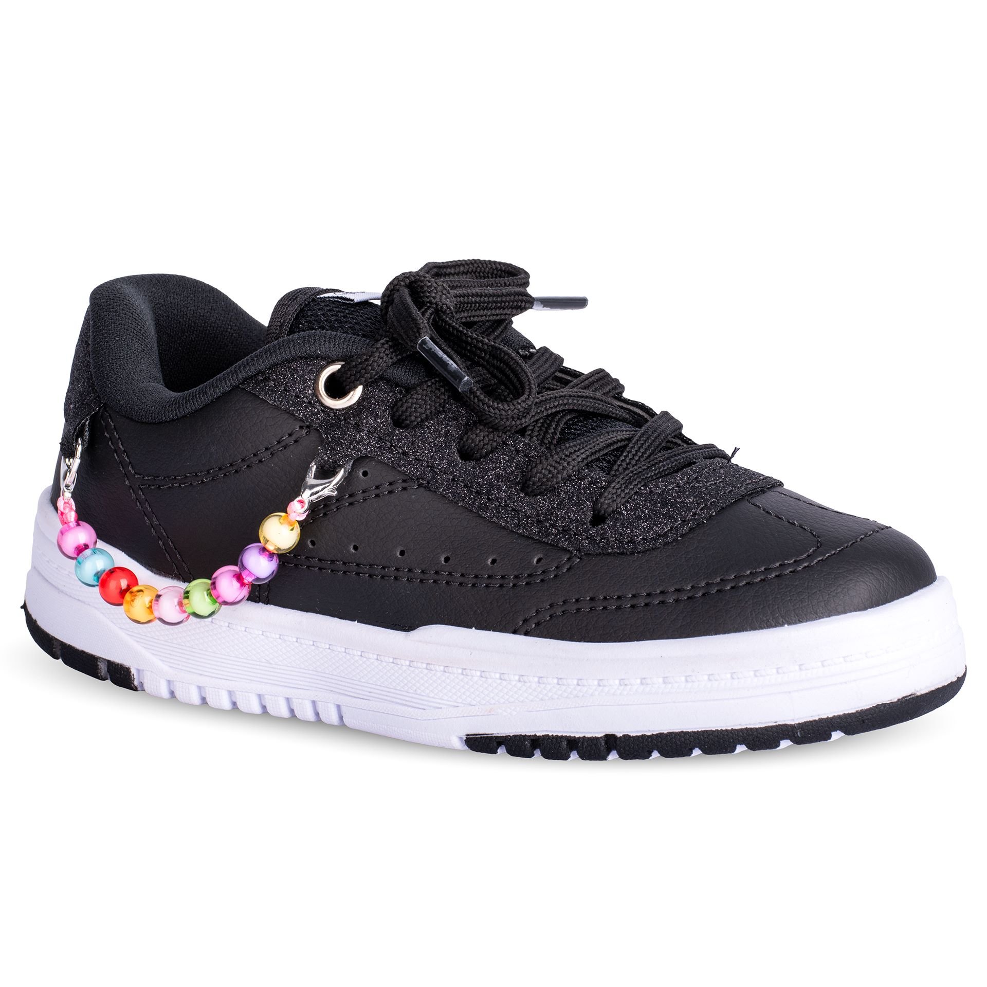Tenis Infantil Menina Kidy K360 Respitec Preto Estiloso Leve Confortavel Respiravel Antiderrapante Preto 3