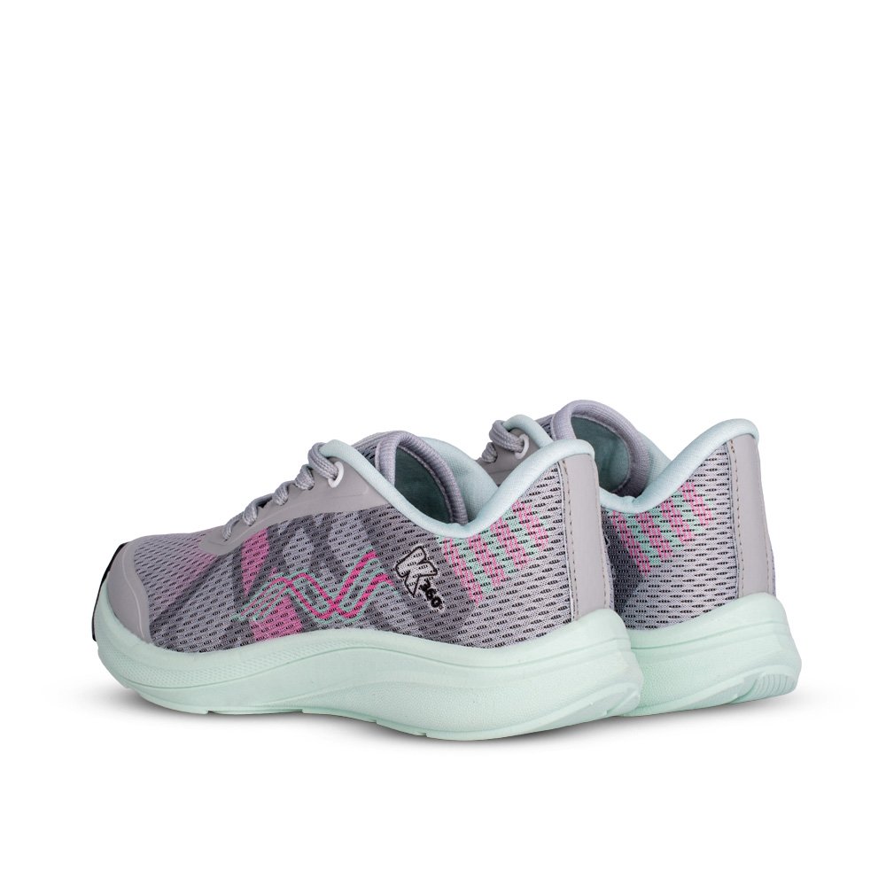 Tenis Infantil Menina Kidy K360 Energy 2 Cinza Leve Macio Esportivo Conforto Anatomico Cinza/Rosa 3