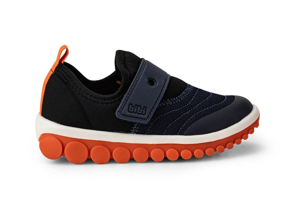Tênis Infantil Menino Bibi Roller 2.0 Preto e Laranja