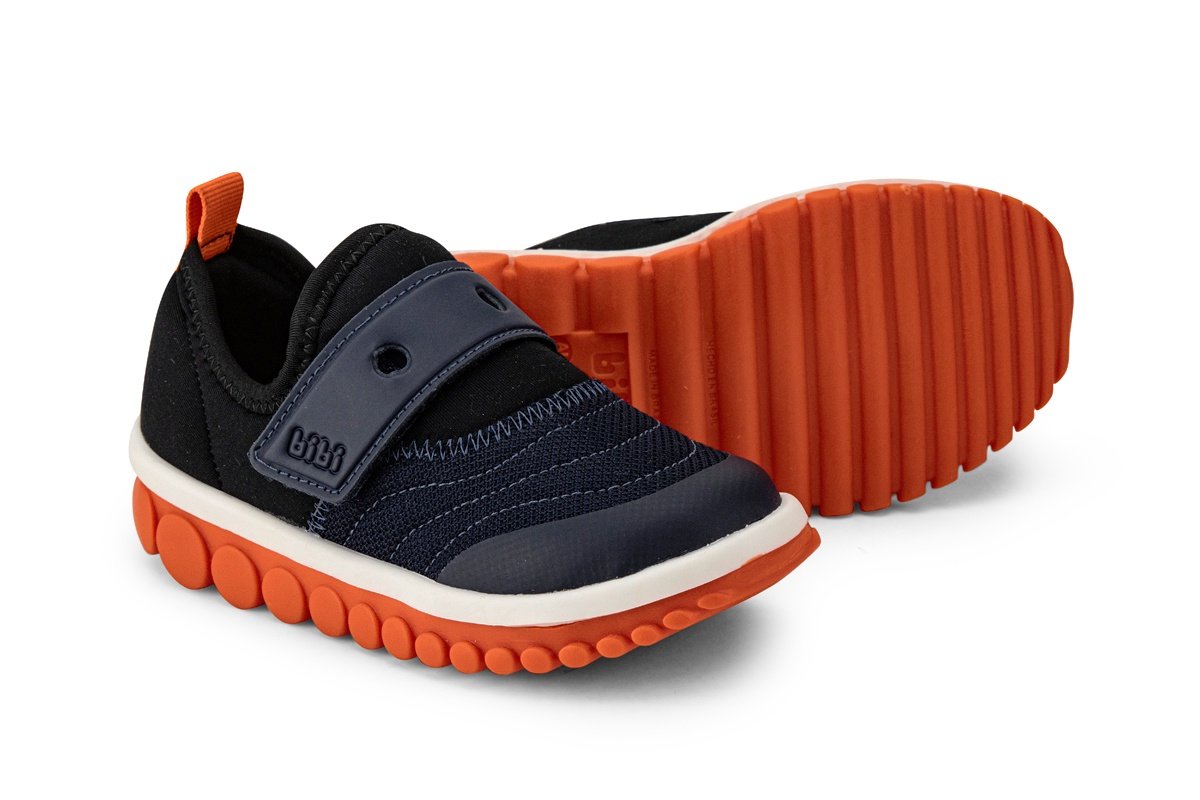 Tênis Infantil Menino Bibi Roller 2.0 Preto e Laranja Preto/Azul 3