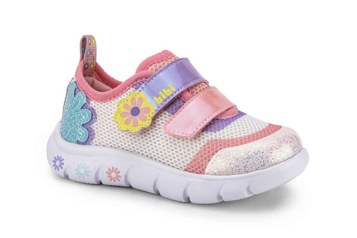 Tênis Infantil Bibi Energy Baby 2.0 Branco com Rosa