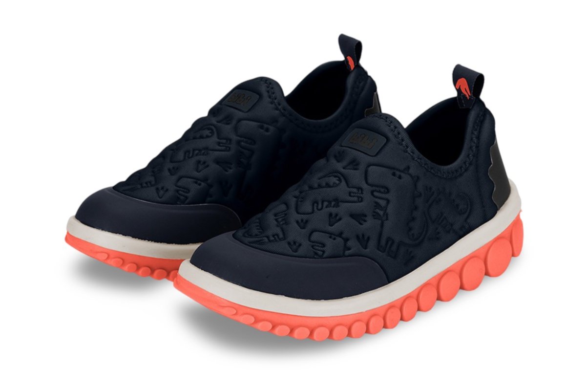 Tênis Infantil Menino Bibi Roller 2.0 Marinho Laranja Dino Marinho 2