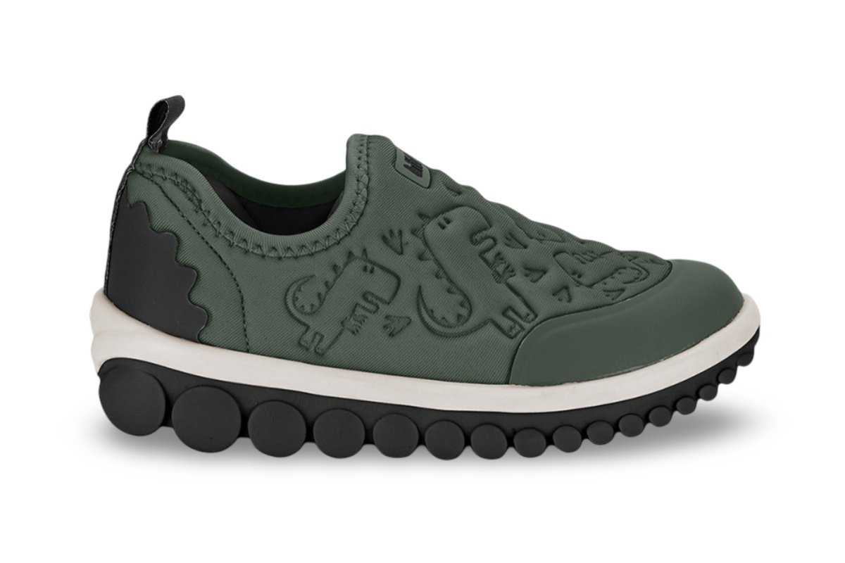 Tênis Infantil Menino Bibi Roller 2.0 Verde Preto Dino Verde 3