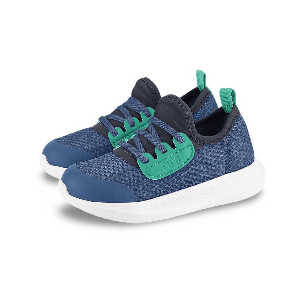 Tênis Infantil Menino Bibi Flash Verde Marinho Azul/Verde 2