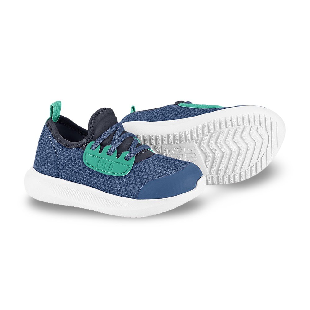 Tênis Infantil Menino Bibi Flash Verde Marinho Azul/Verde 4