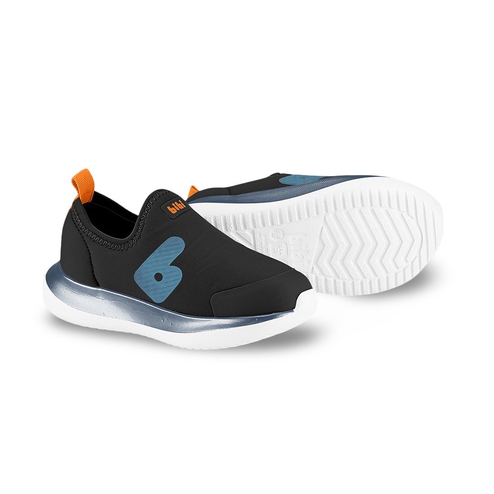 Tênis Infantil Menino Bibi Flash Preto Azul Preto/Azul 4