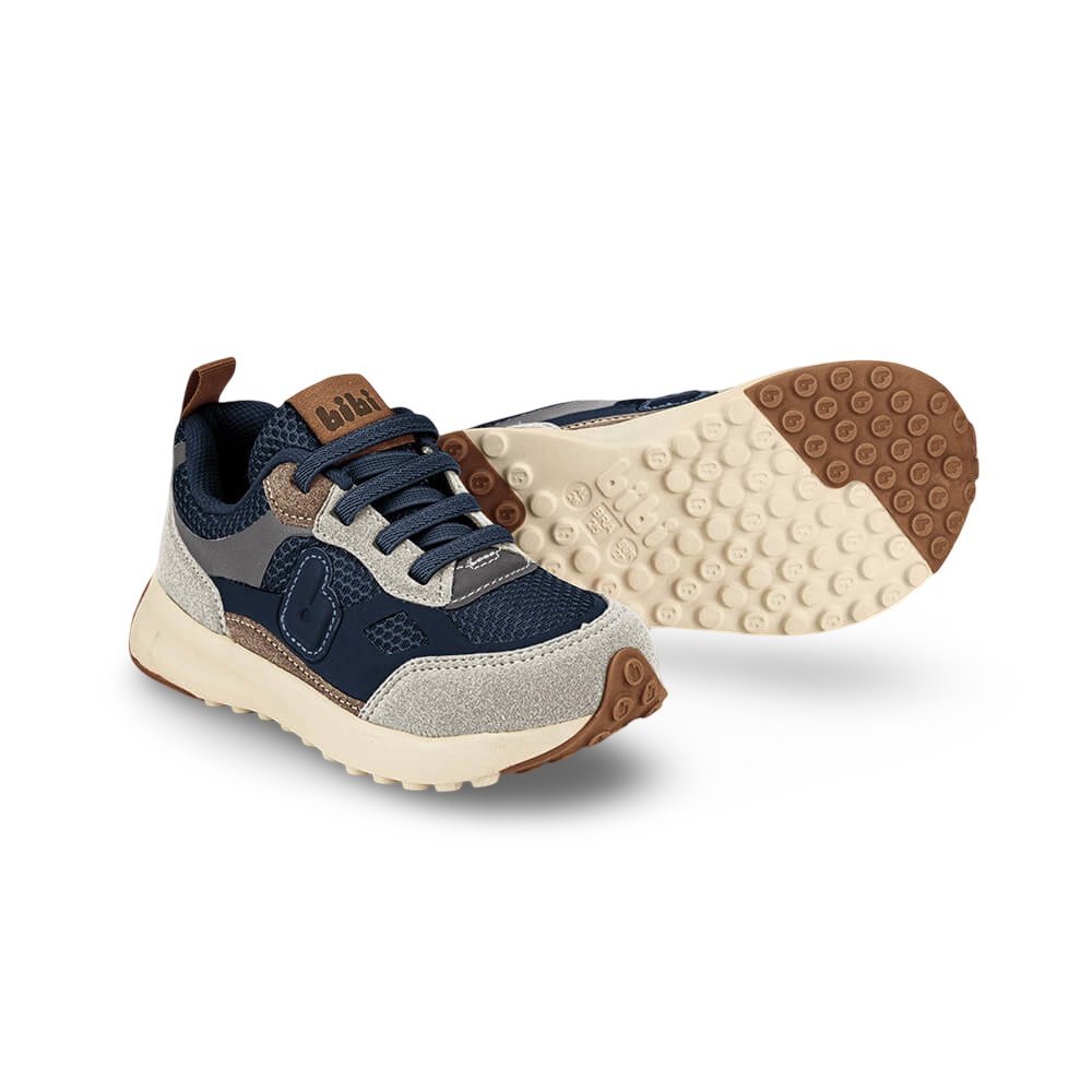 Tênis Infantil Menino Bibi Jogging Marinho Grafite Marinho/Cinza 3