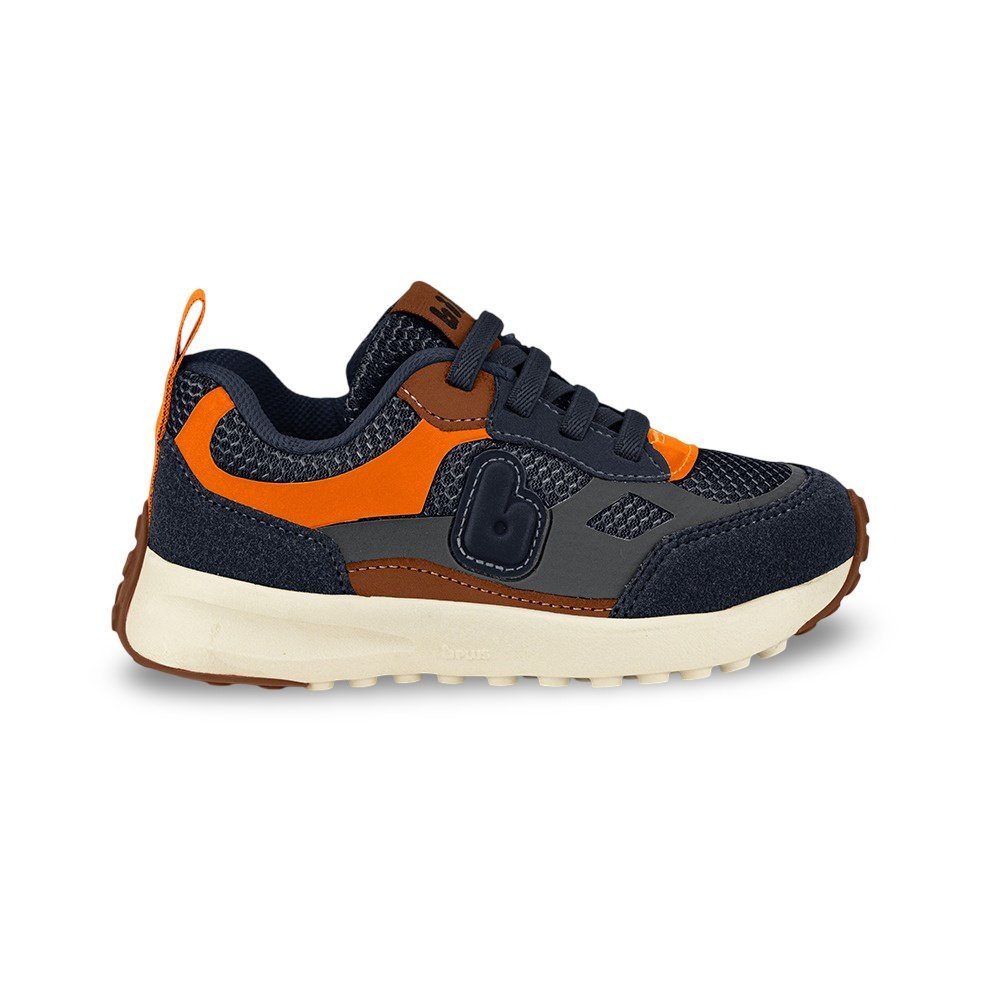 Tênis Infantil Menino Bibi Jogging Marinho Eletric Marinho/Laranja 1