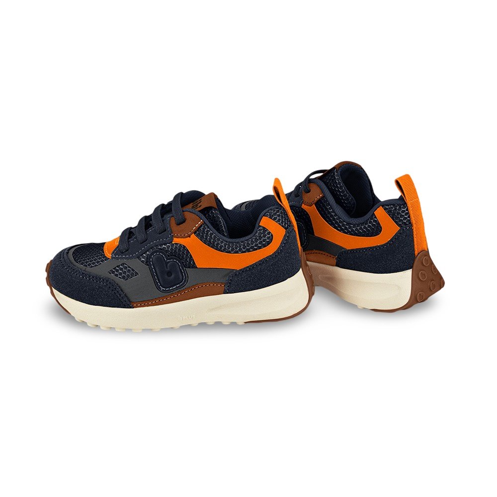 Tênis Infantil Menino Bibi Jogging Marinho Eletric Marinho/Laranja 3