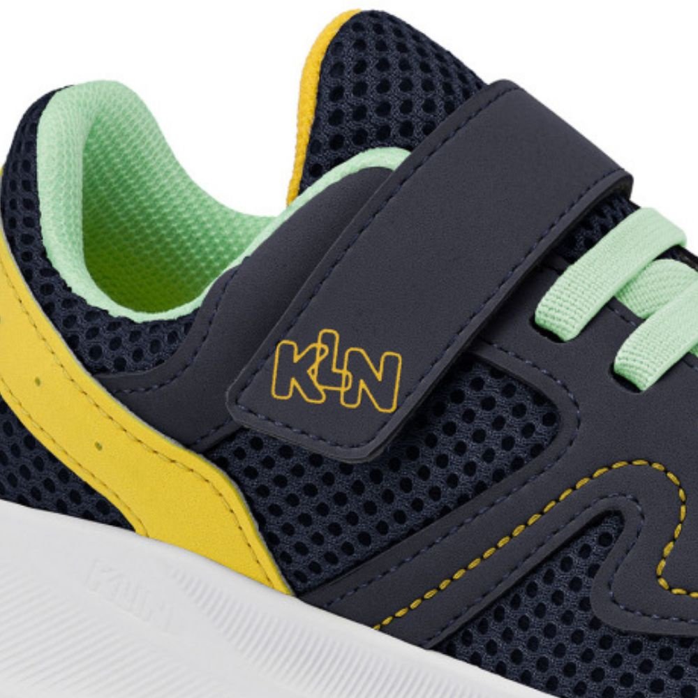 Tênis Infantil Menino Klin Freedom Kids Marinho Verde Amarelo Azul Marinho 2