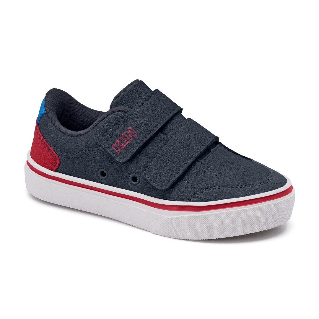Tênis Infantil Casual Menino Klin Freestyle Mini Street Marinho Vermelho