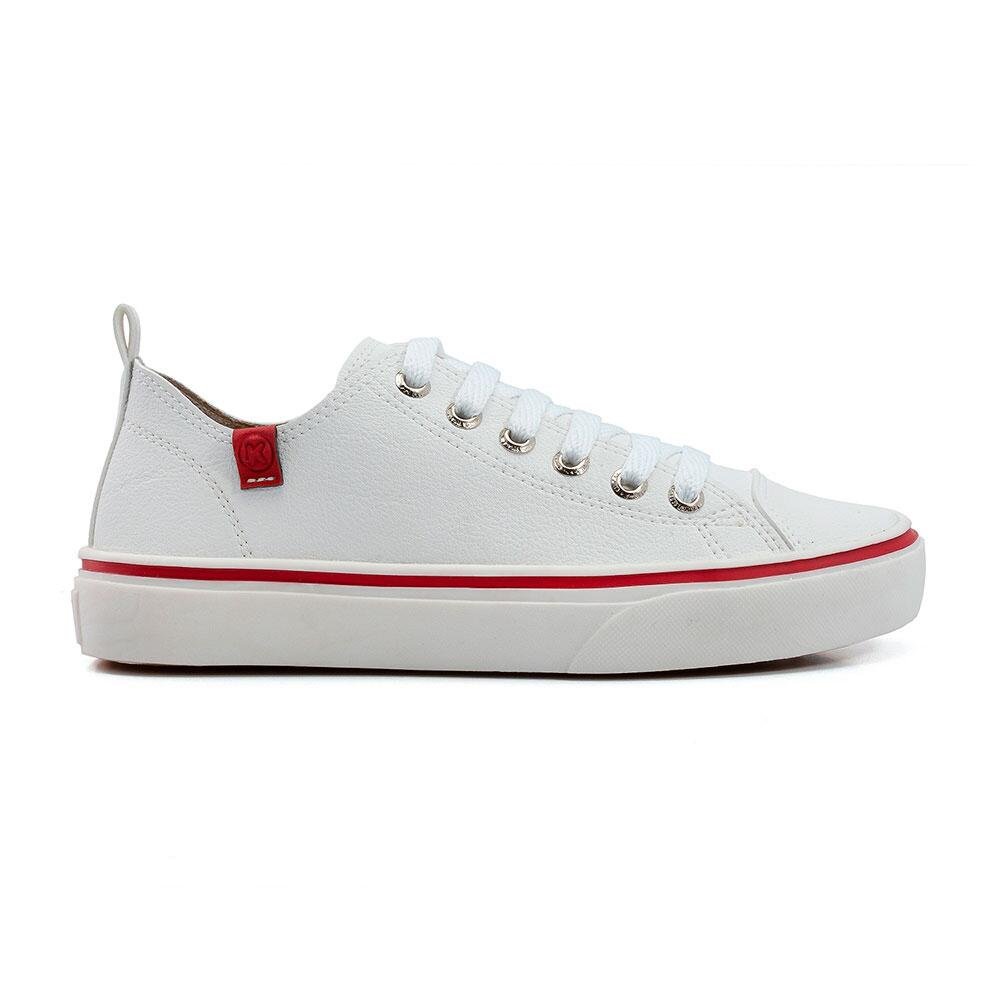 Tênis Infantil Casual Menino Klin Freestyle Mini Branco Vermelho Branco 2