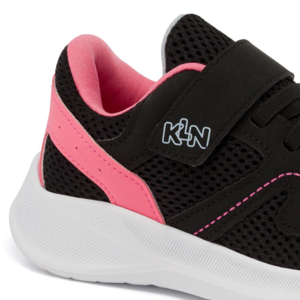 Tênis Infantil Menina Klin Freedom Kids Preto Pink Preto 3