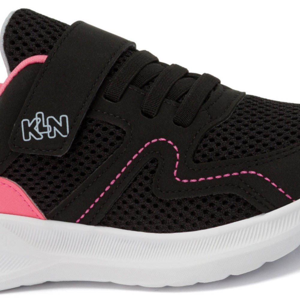 Tênis Infantil Menina Klin Freedom Kids Preto Pink Preto 4