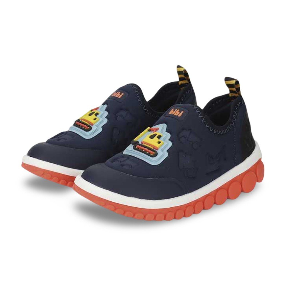 Tênis Infantil Menino Bibi Roller 2.0 Marinho Aplique de Trator Azul Marinho 2
