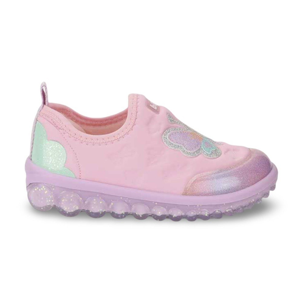 Tênis Infantil Menina Bibi Roller 2.0 Rosa Aplique de Borboleta Rosa 3