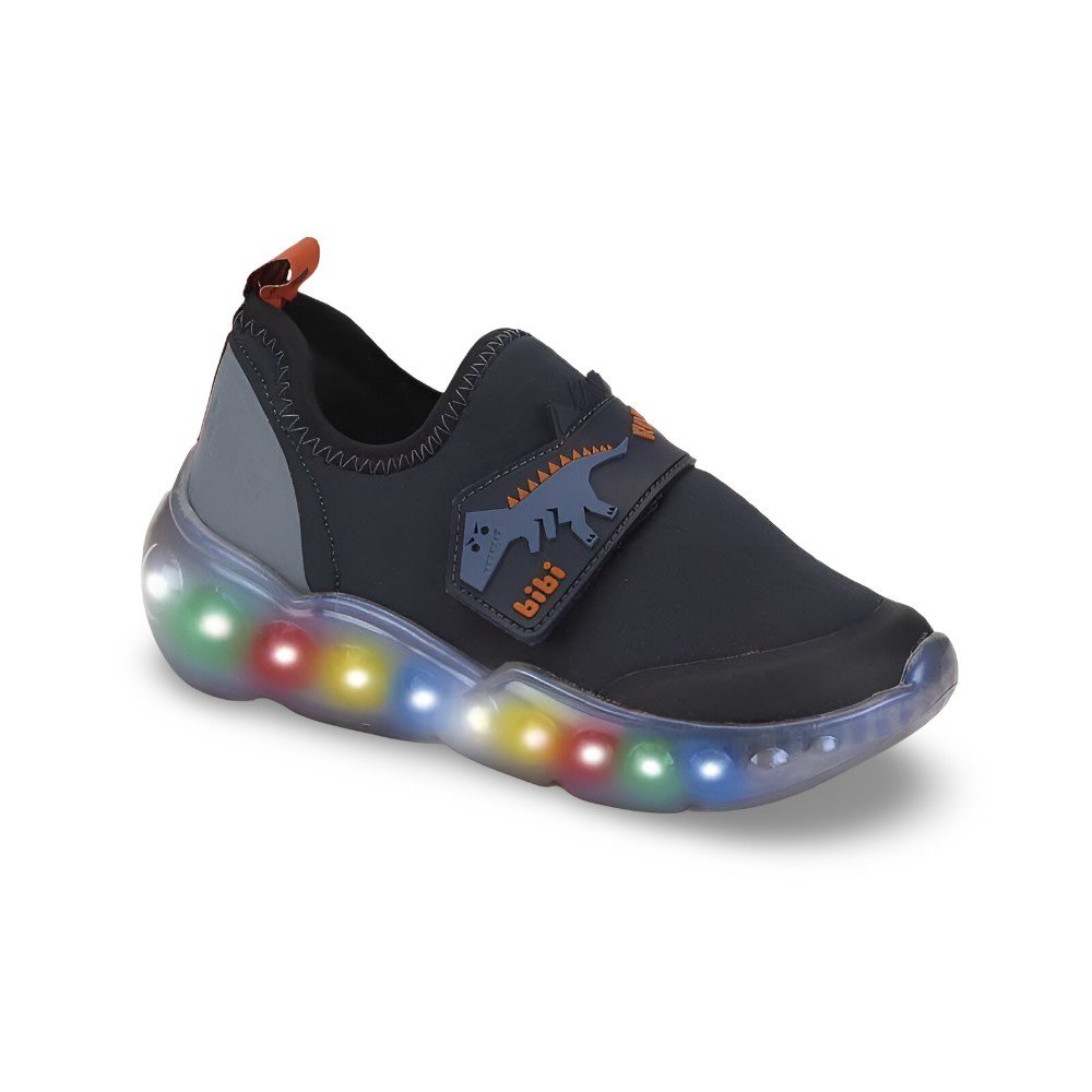 Tênis Infantil Menino Luz Bibi Roller Celebration 3.0 Azul Marinho Dino