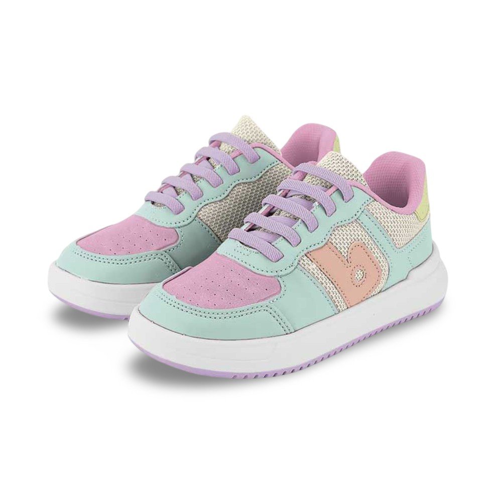 Tênis Infantil Menina Bibi B College Verde Baby com Rosa Verde 2