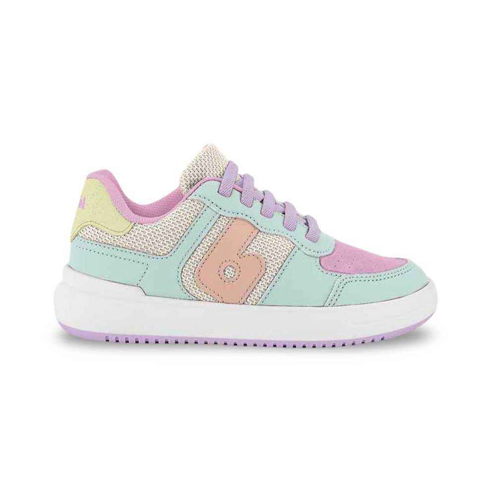 Tênis Infantil Menina Bibi B College Verde Baby com Rosa Verde 3