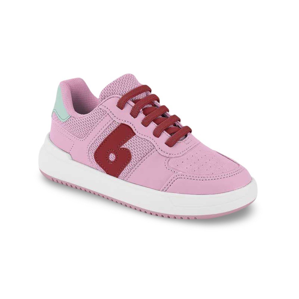 Tênis Infantil Menina Bibi B College Rosa Doce e Rubi