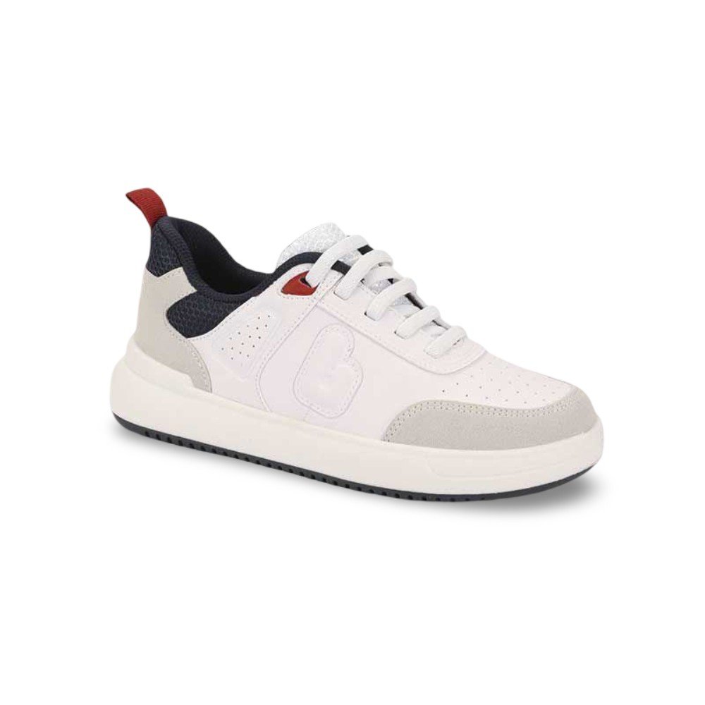 Tênis Infantil Menino Bibi B College Branco Marinho Rubi