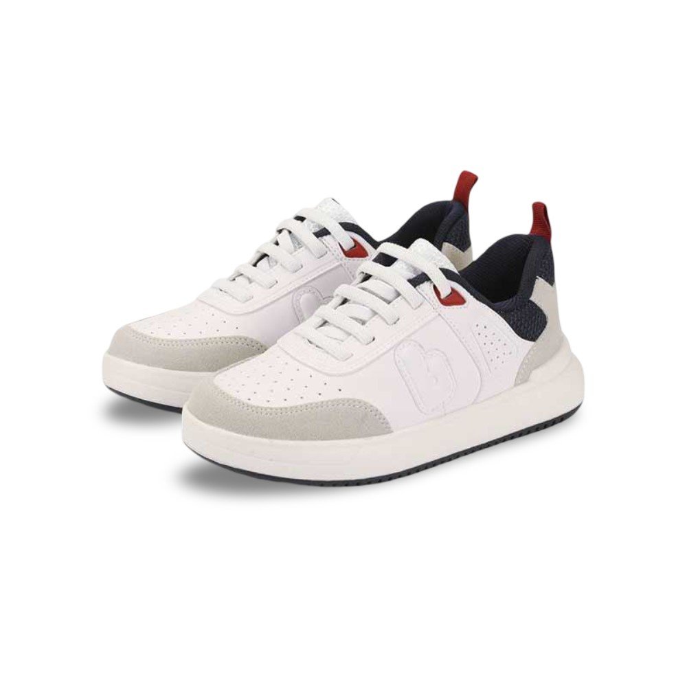 Tênis Infantil Menino Bibi B College Branco Marinho Rubi Branco 2