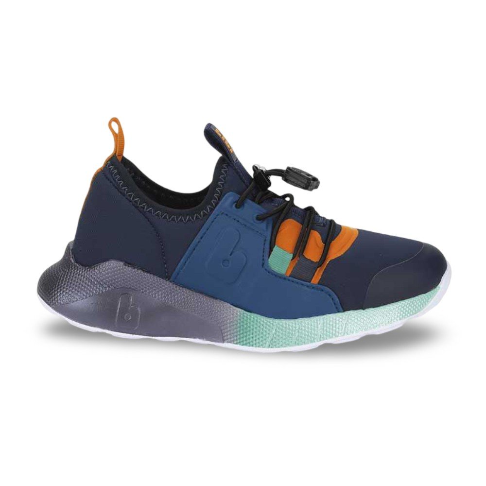 Tênis Infantil Menino Bibi Evolution II Cinza com Azul Multicores 3