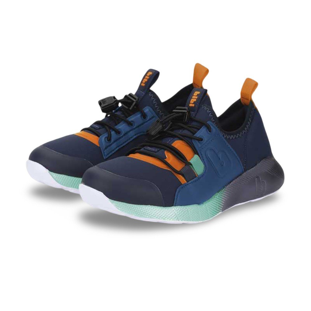 Tênis Infantil Menino Bibi Evolution II Cinza com Azul Multicores 2