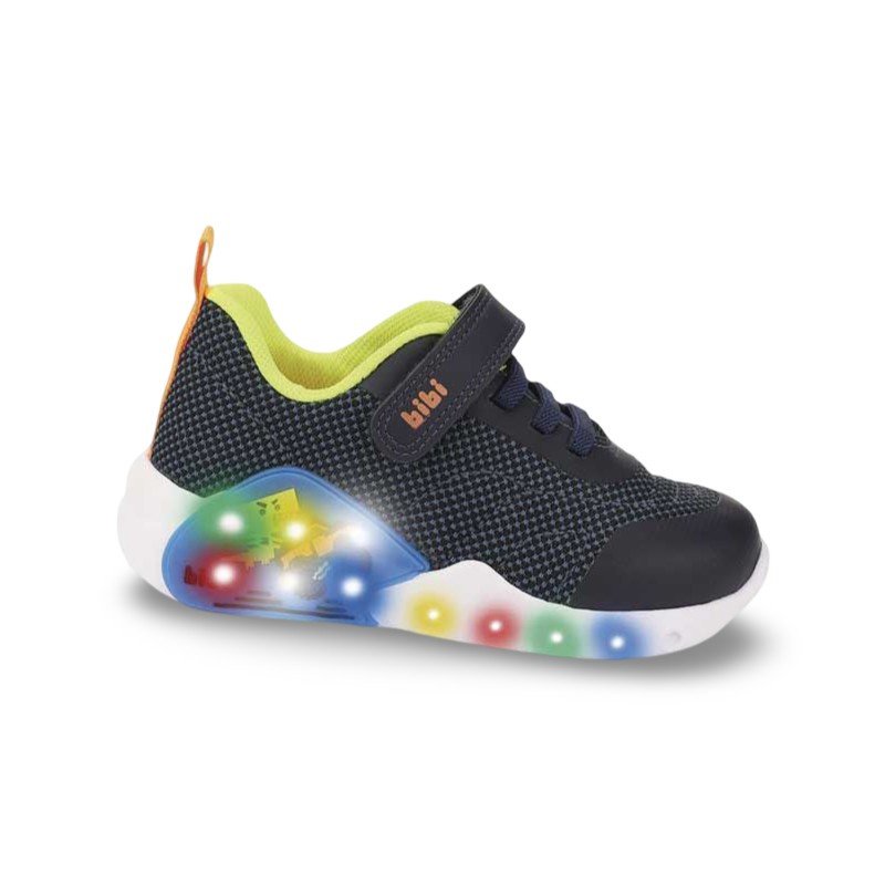 Tênis Infantil Menino Bibi Fun Light Azul Marinho de Dinossauro Azul Marinho 4