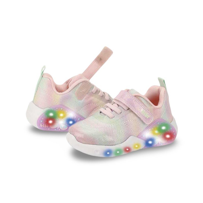Tênis Infantil Menina Bibi Fun Light Rosa de Borboleta Rosa 3