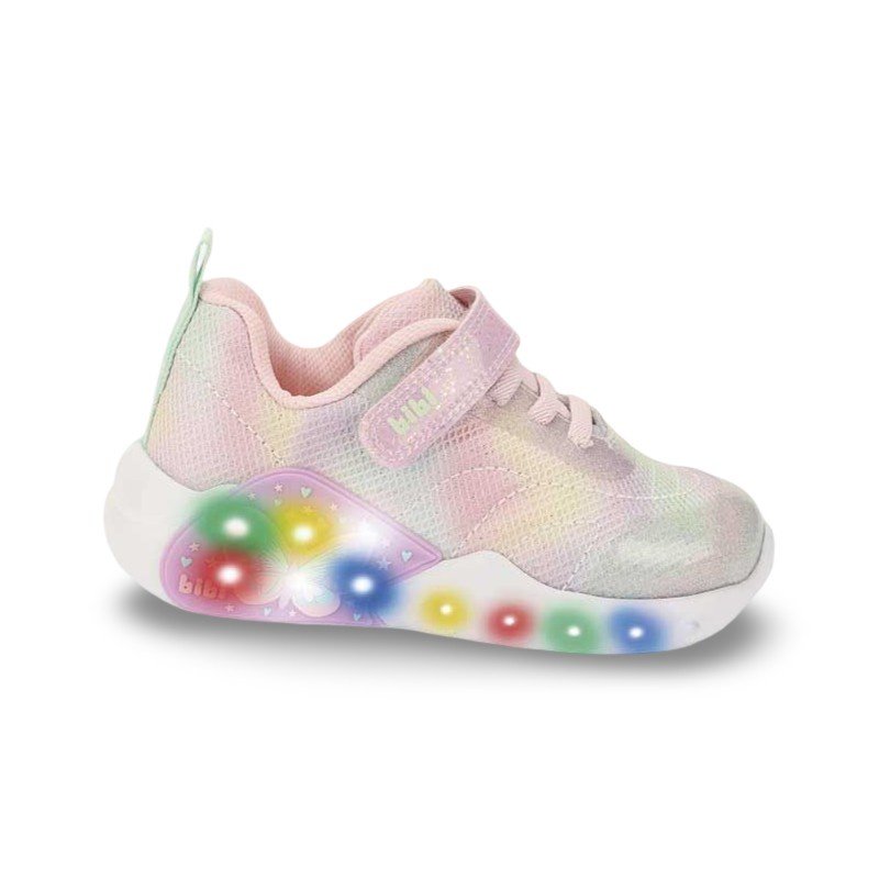 Tênis Infantil Menina Bibi Fun Light Rosa de Borboleta Rosa 4