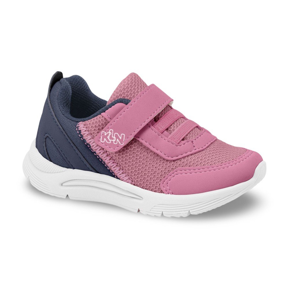Tênis Infantil Menina Klin New Sport Mini Pink Chumbo