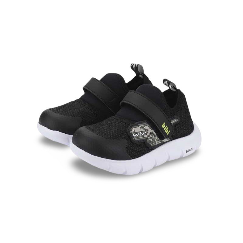 Tênis Infantil Menino Bibi Energy Baby 2.0 Preto com Amarelo Dinossauro Preto 2