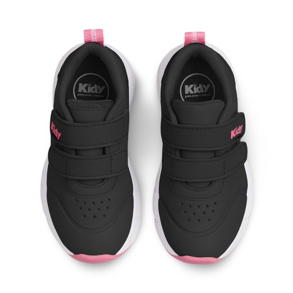 Tênis Infantil Menina Kidy Energy Baby Respitec Preto Magenta Preto 2