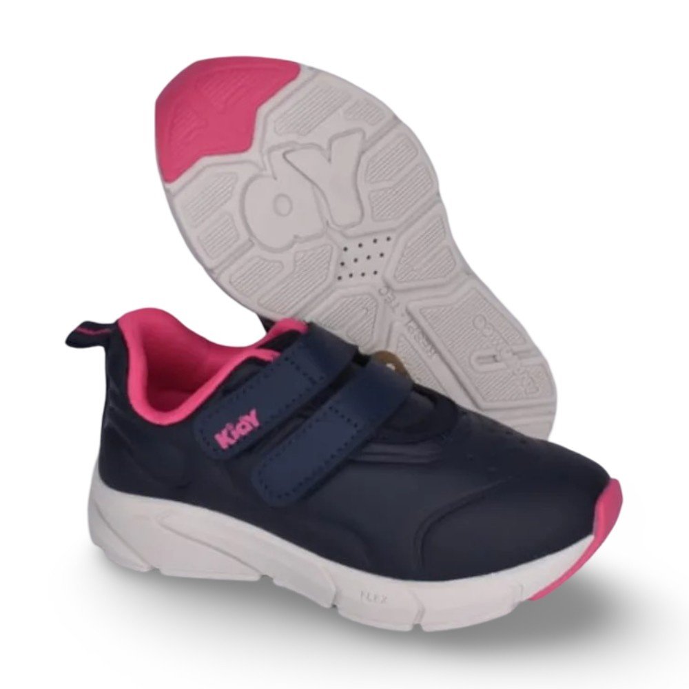 Tênis Infantil Menina Kidy Energy Baby Respitec Marinho Gloss Azul Marinho 2