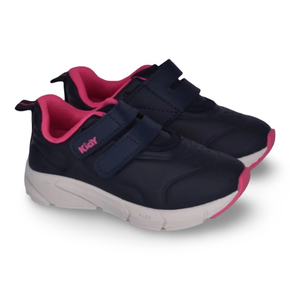 Tênis Infantil Menina Kidy Energy Baby Respitec Marinho Gloss Azul Marinho 3