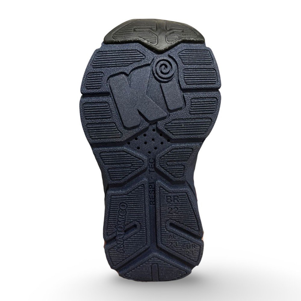 Tênis Infantil Menino Kidy Energy Baby Respitec Branco Marinho Branco 3