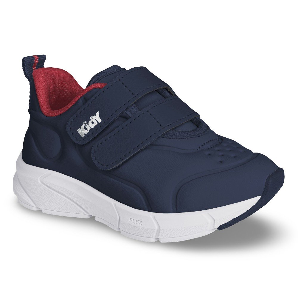 Tênis Infantil Menino Kidy Energy Baby Respitec Marinho Vermelho