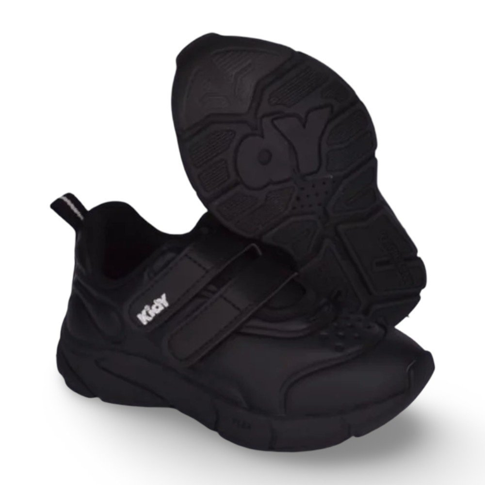 Tênis Infantil Menino Kidy Energy Baby Respitec Preto Preto 2