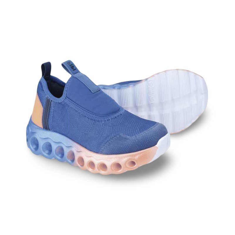 Tênis Infantil Menino Bibi Roller Sport Azul com Laranja Azul 4