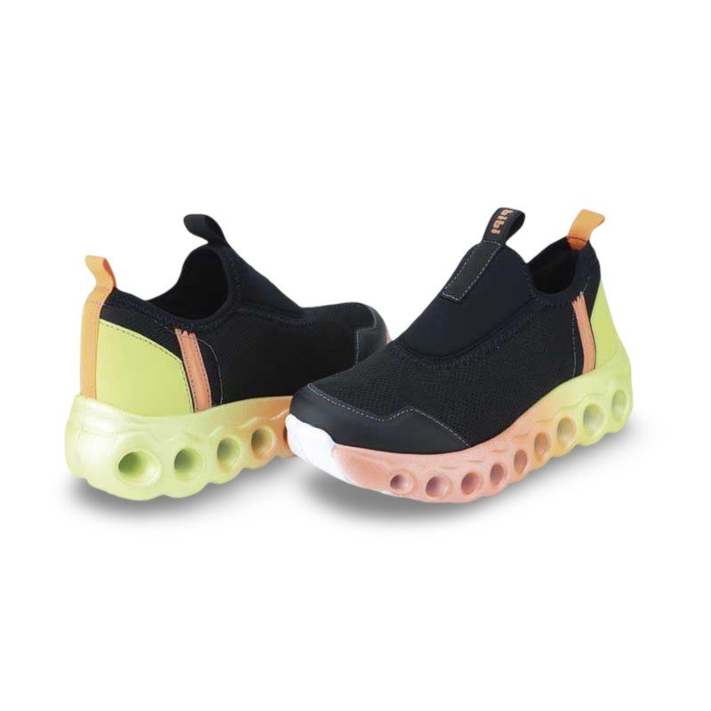 Tênis Infantil Menino Bibi Roller Sport Preto com Amarelo Preto 3