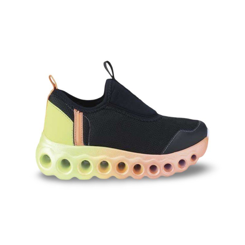 Tênis Infantil Menino Bibi Roller Sport Preto com Amarelo Preto 4