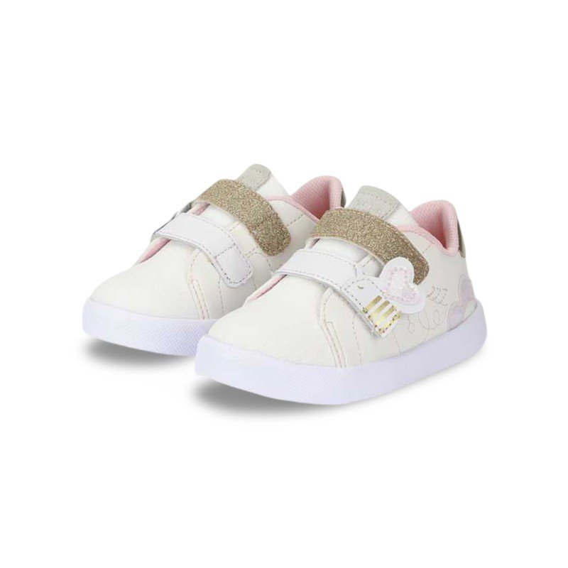 Tênis Infantil Menina Bibi Agility Mini II Bege de Abelha Branco 2