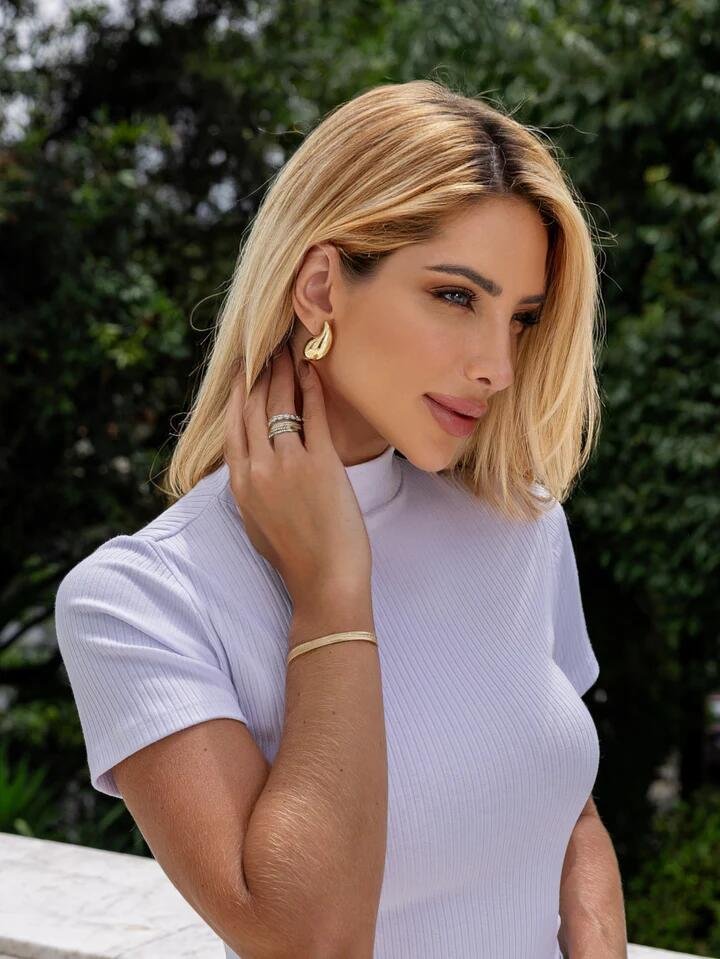 Bracelete Semijoia Fosco Dourado Banhado a Ouro 18K Dourado 2